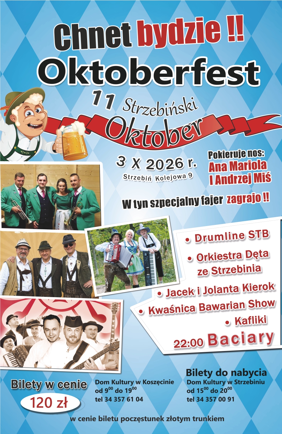Plakat 11. Strzebińskiego Oktoberfestu 2026